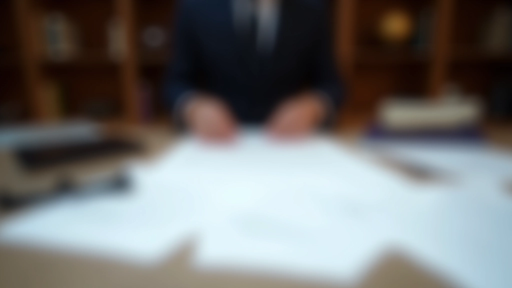 Schreibtisch mit Testament und Dokumenten, ruhige professionelle Atmosphäre